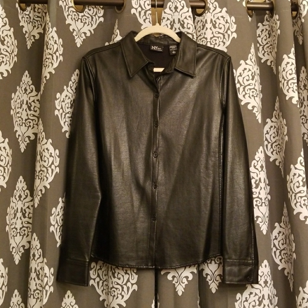Leather Blouse